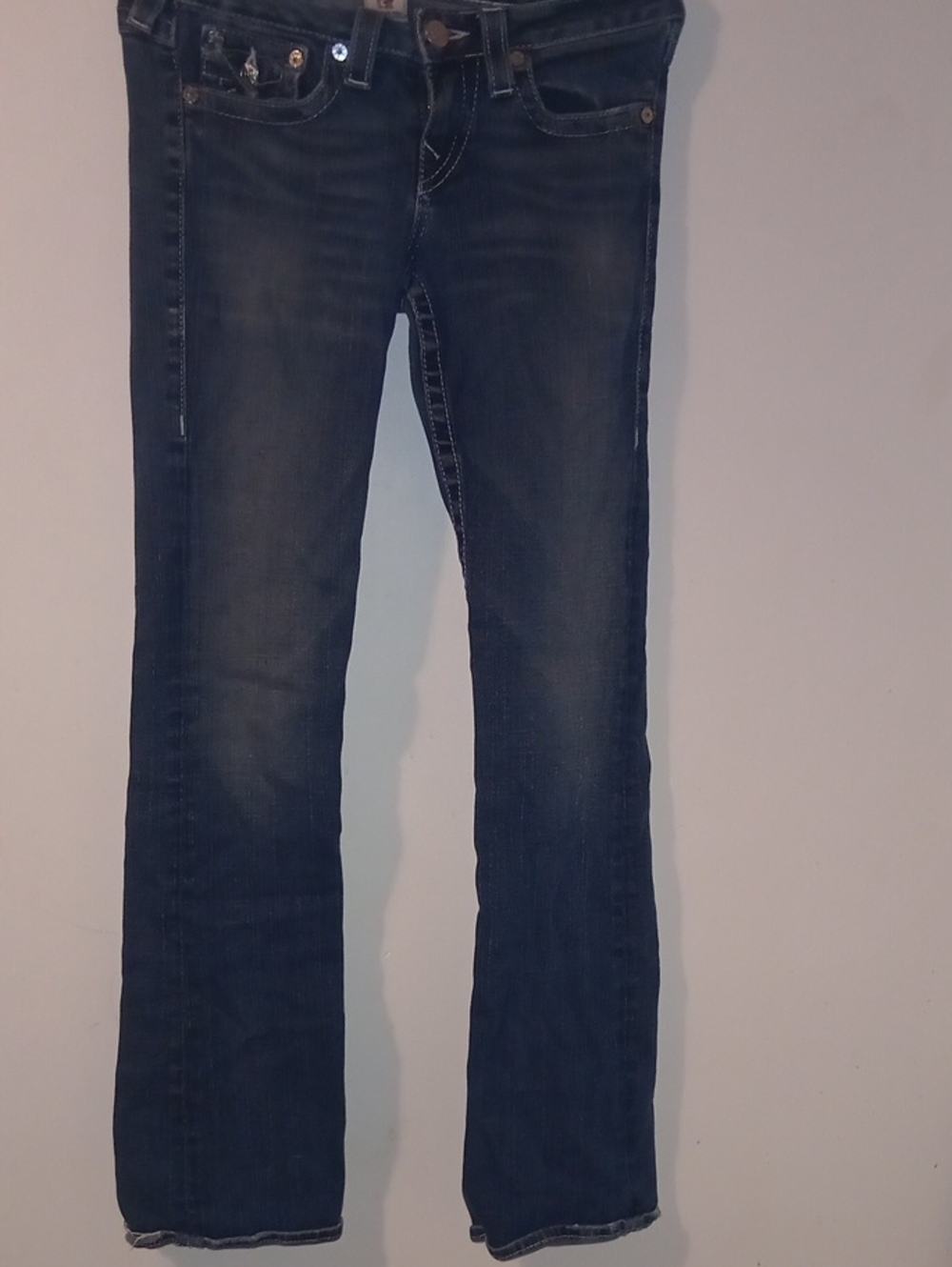 True Religion Women's Dark Blue Bootcut Jeans